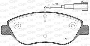 Open Parts BPA0860.01 - Brzdové platničky -