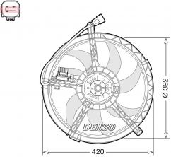 Denso DER05009 - Ventilátor motora