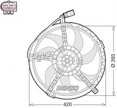Denso DER05010 - Ventilátor motora