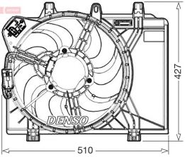 Denso DER09312 - Ventilátor motora