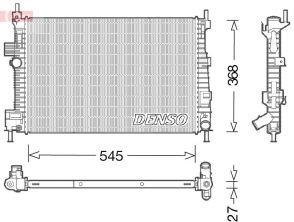 Denso DRM10009 - Chladič vody
