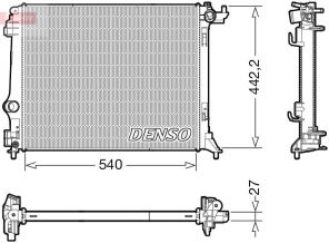 Denso DRM23116 - Chladič vody