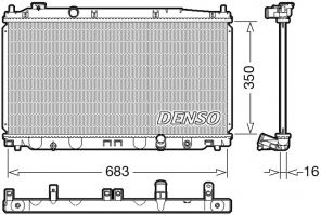 Denso DRM40035 - Chladič vody