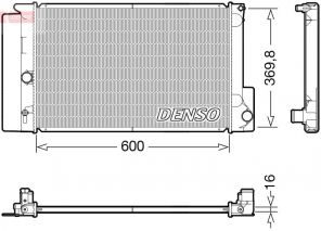 Denso DRM50126 - Chladič vody