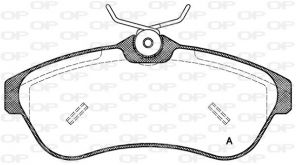 Open Parts BPA0880.00 - Brzdové platničky -