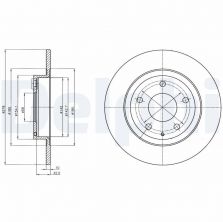 Delphi BG4534C - Brzdový kotúč