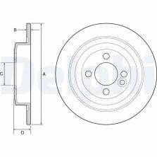 Delphi BG4560C - Brzdový kotúč