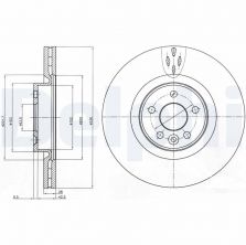 Delphi BG9077C - Brzdový kotúč -