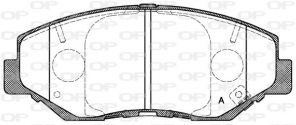 Open Parts BPA0899.00 - Brzdové platničky -