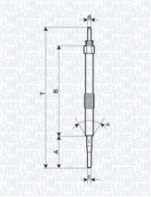 Magneti Marelli 062900033304 - Žeraviaca sviečka