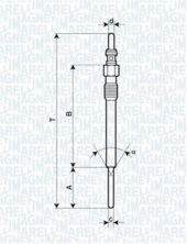 Magneti Marelli 062900090304 - Žeraviaca sviečka
