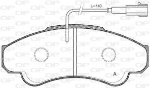 Open Parts BPA0959.01 - Brzdové platničky -