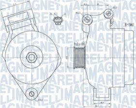 Magneti Marelli 063731925010 - Alternátor -