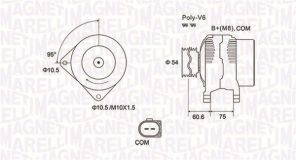 Magneti Marelli 063732051010 - Alternátor -