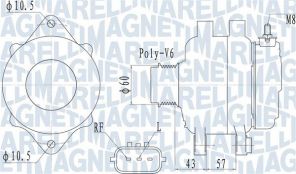 Magneti Marelli 063732122010 - Alternátor -