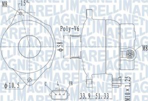 Magneti Marelli 063732138010 - Alternátor -