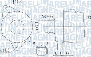 Magneti Marelli 063732142010 - Alternátor -