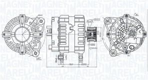 Magneti Marelli 063736381010 - Alternátor -