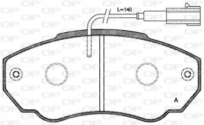 Open Parts BPA0960.01 - Brzdové platničky -