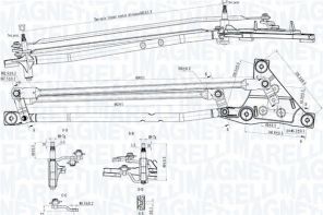 Magneti Marelli 085570738010 - Mechanizmus stieračov