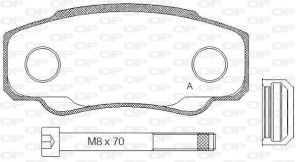 Open Parts BPA0961.00 - Brzdové platničky -