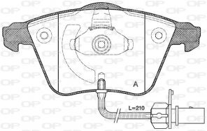 Open Parts BPA0964.02 - Brzdové platničky -