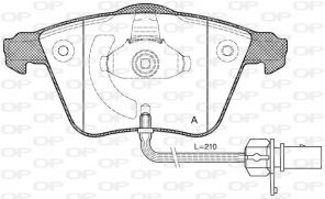 Open Parts BPA0964.12 - Brzdové platničky -
