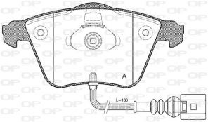 Open Parts BPA0964.32 - Brzdové platničky -