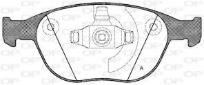 Open Parts BPA0984.00 - Brzdové platničky -