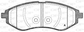 Open Parts BPA0986.00 - Brzdové platničky -