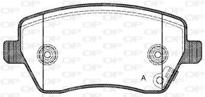 Open Parts BPA0987.11 - Brzdové platničky -