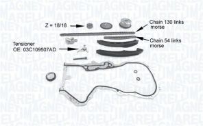 Magneti Marelli 341500001210 - Rozvodová sada -