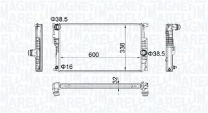 Magneti Marelli 350213202200 - Chladič vody -