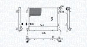 Magneti Marelli 350213207400 - Chladič vody -