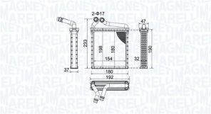 Magneti Marelli 350218442000 - Výmenník tepla vnútorného kúrenia