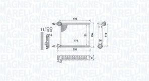 Magneti Marelli 350218459000 - Výmenník tepla vnútorného kúrenia