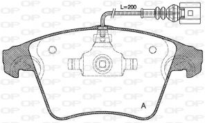 Open Parts BPA1045.01 - Brzdové platničky -