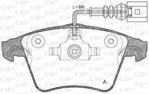 Open Parts BPA1045.22 - Brzdové platničky -