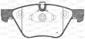 Open Parts BPA1052.00 - Brzdové platničky -