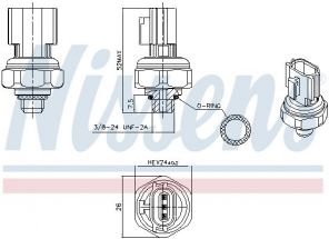 Nissens 301077 - Spínač