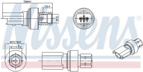 Nissens 301136 - Spínač