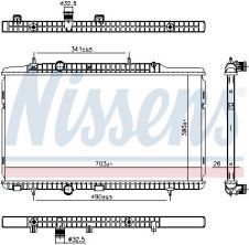 Nissens 606405 - Chladič vody -