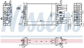 Nissens 607033 - Chladič vody -
