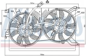 Nissens 85523 - Ventilátor motora -