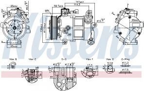 Nissens 890596 - Kompresor -