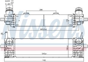 Nissens 961338 - Chladič plniaceho vzduchu -