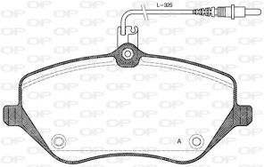 Open Parts BPA1101.04 - Brzdové platničky -