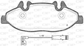 Open Parts BPA1109.02 - Brzdové platničky -
