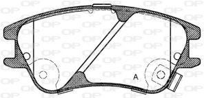 Open Parts BPA1139.02 - Brzdové platničky -