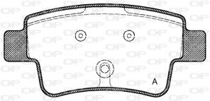 Open Parts BPA1198.00 - Brzdové platničky -